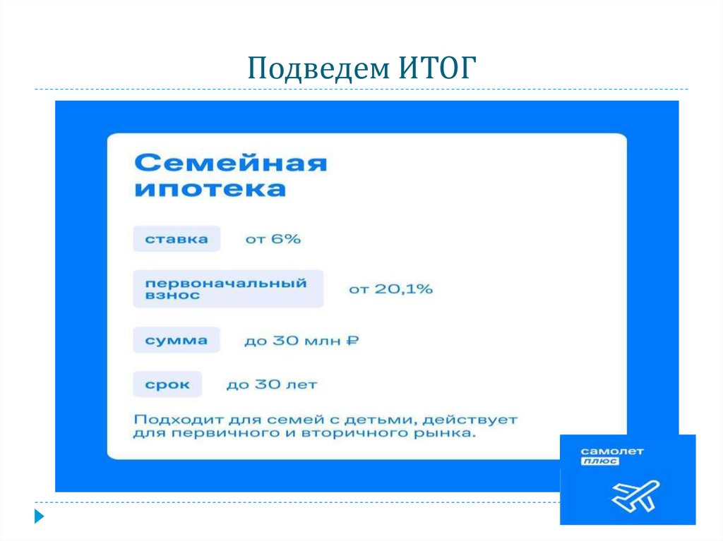 Подведем ИТОГ