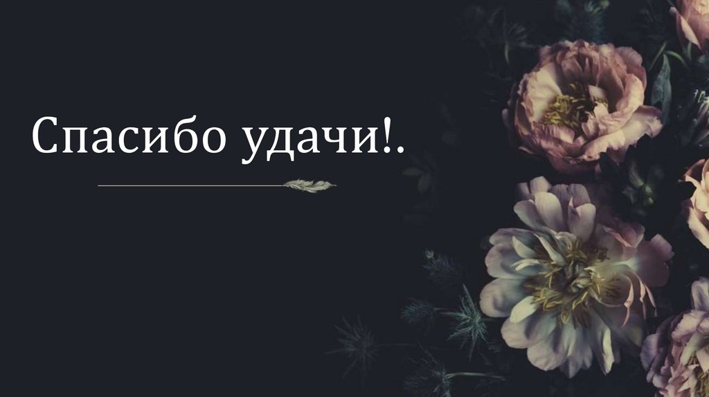 Спасибо удачи!.