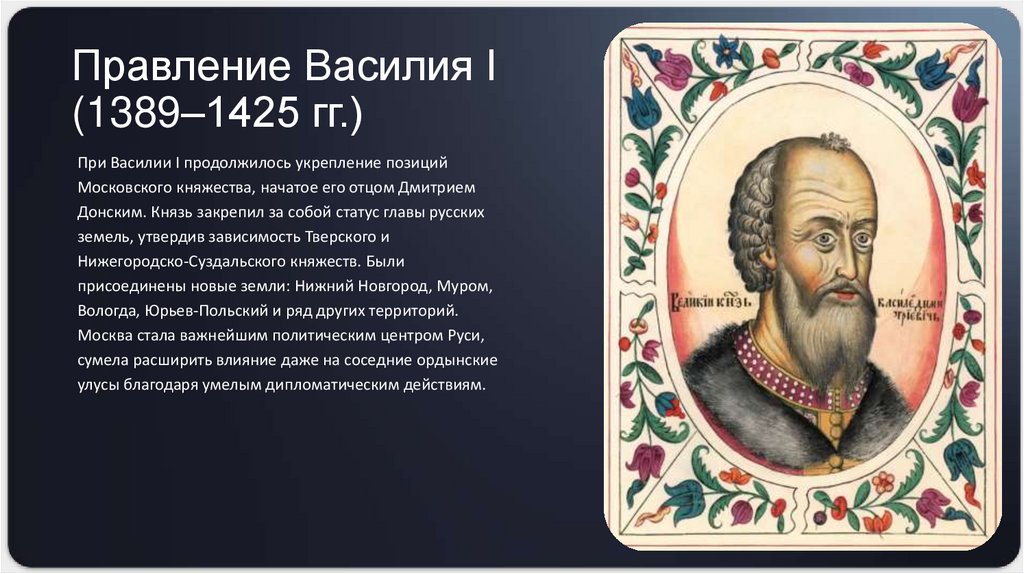 Правление Василия I (1389–1425 гг.)
