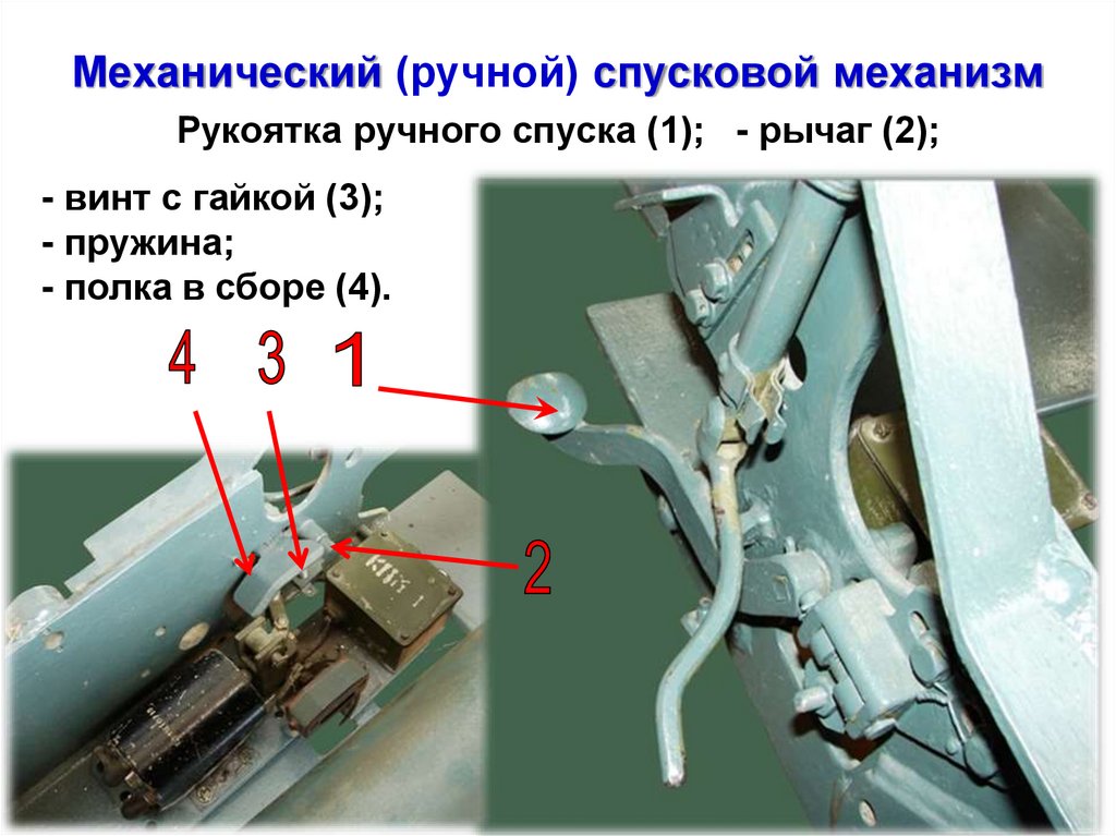Механический (ручной) спусковой механизм