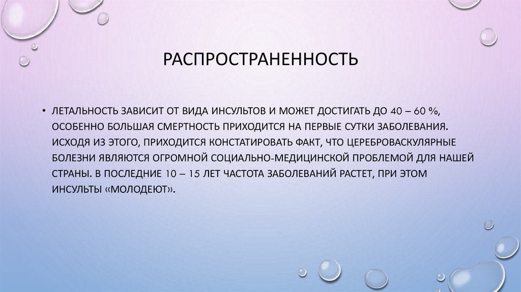 распространенность