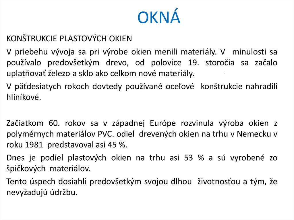 OKNÁ