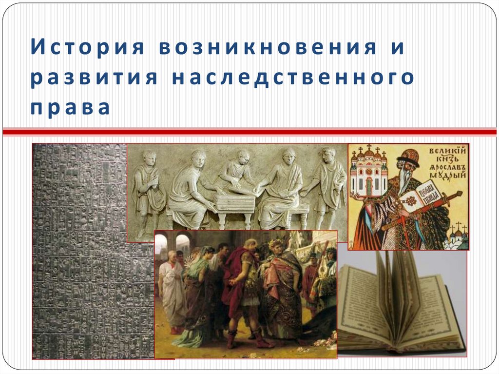 История возникновения и развития наследственного права