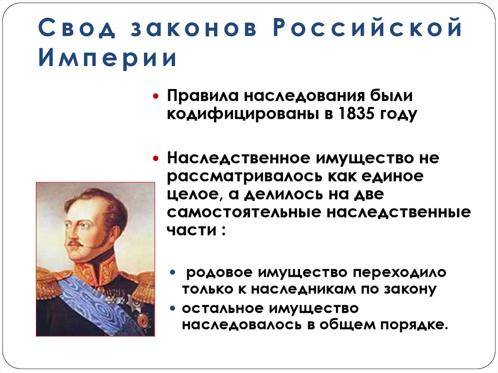 Свод законов Российской Империи