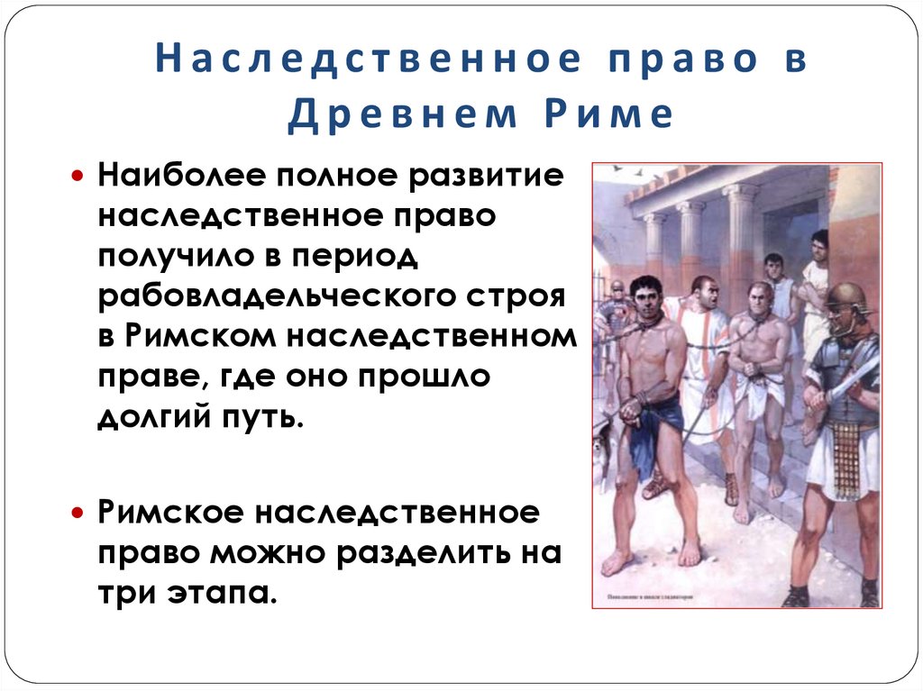 Наследственное право в Древнем Риме