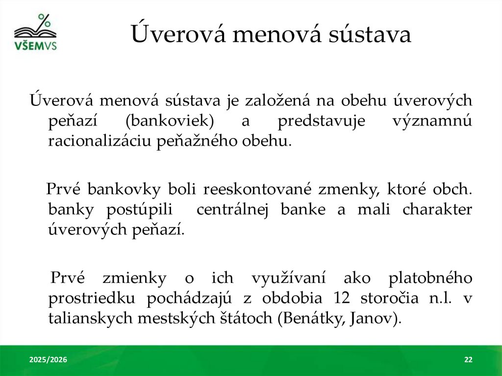 Úverová menová sústava
