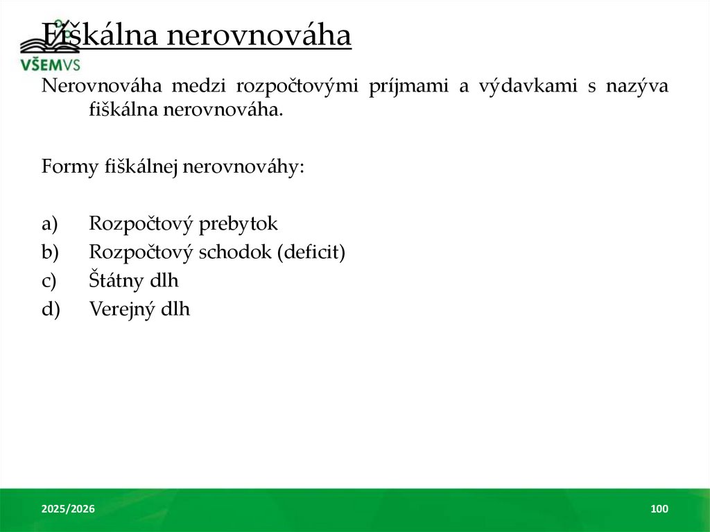 Fiškálna nerovnováha