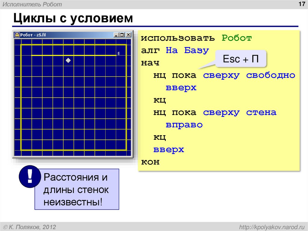 Циклы с условием