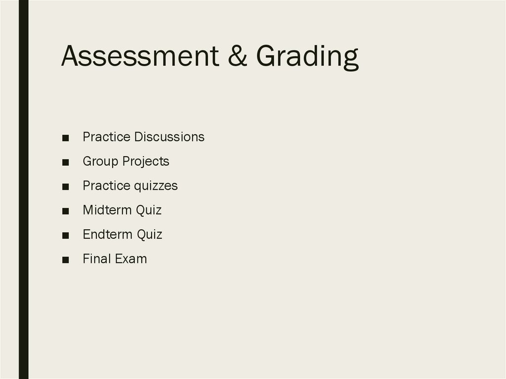Assessment & Grading