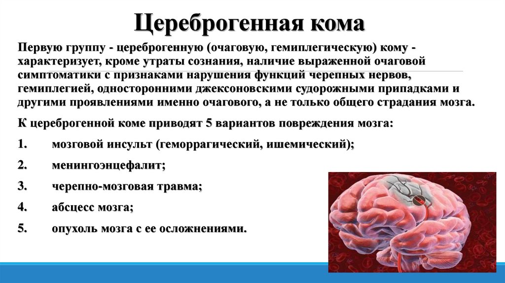 Цереброгенная кома