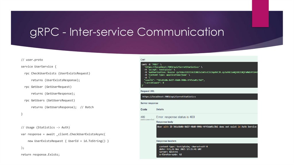 gRPC - Inter-service Communication