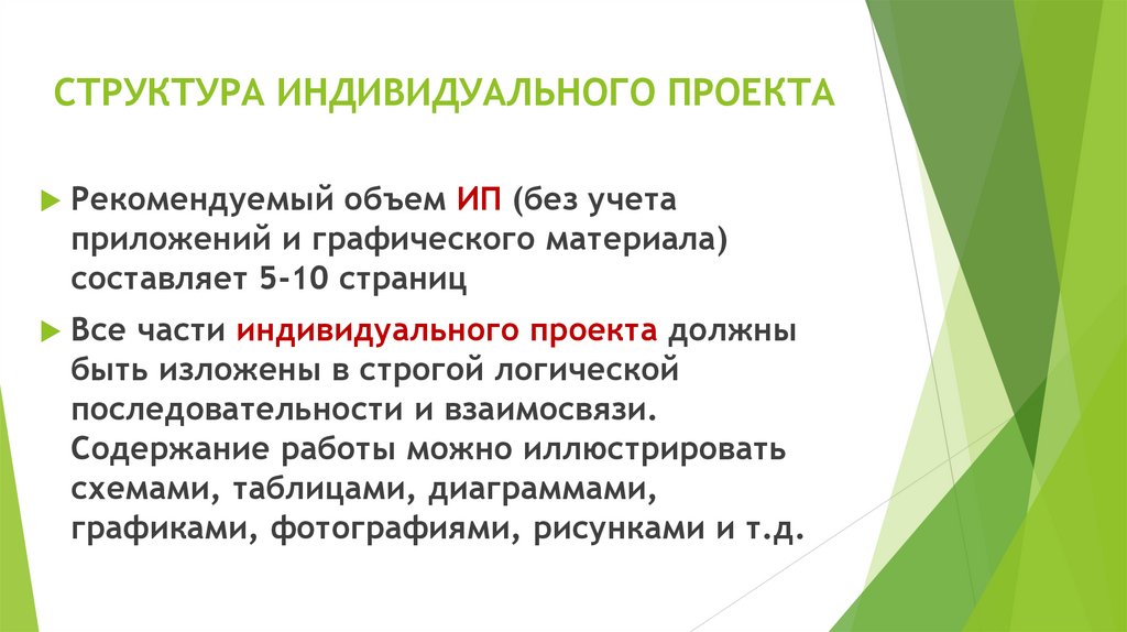 СТРУКТУРА ИНДИВИДУАЛЬНОГО ПРОЕКТА