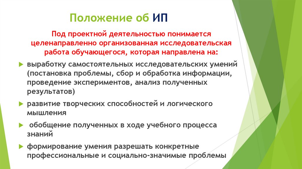 Положение об ИП