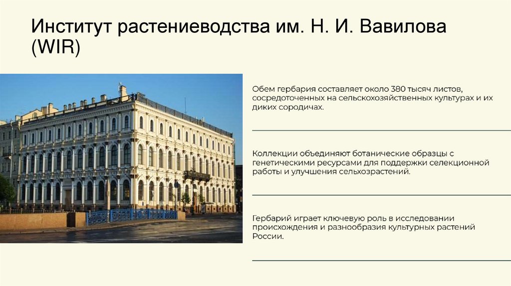 Институт растениеводства им. Н. И. Вавилова (WIR)