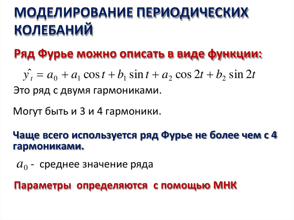 МОДЕЛИРОВАНИЕ ПЕРИОДИЧЕСКИХ КОЛЕБАНИЙ