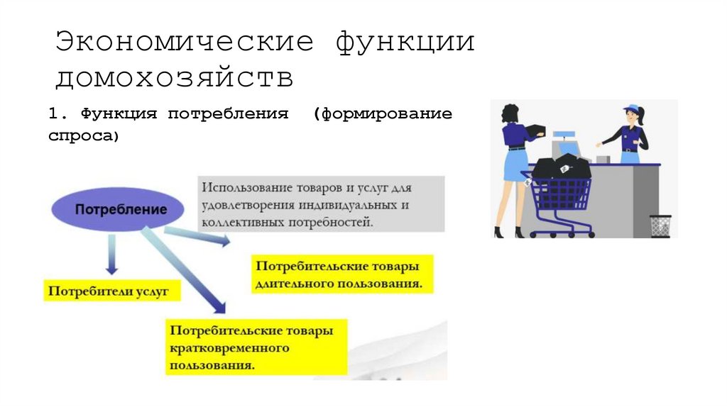 Экономические функции домохозяйств