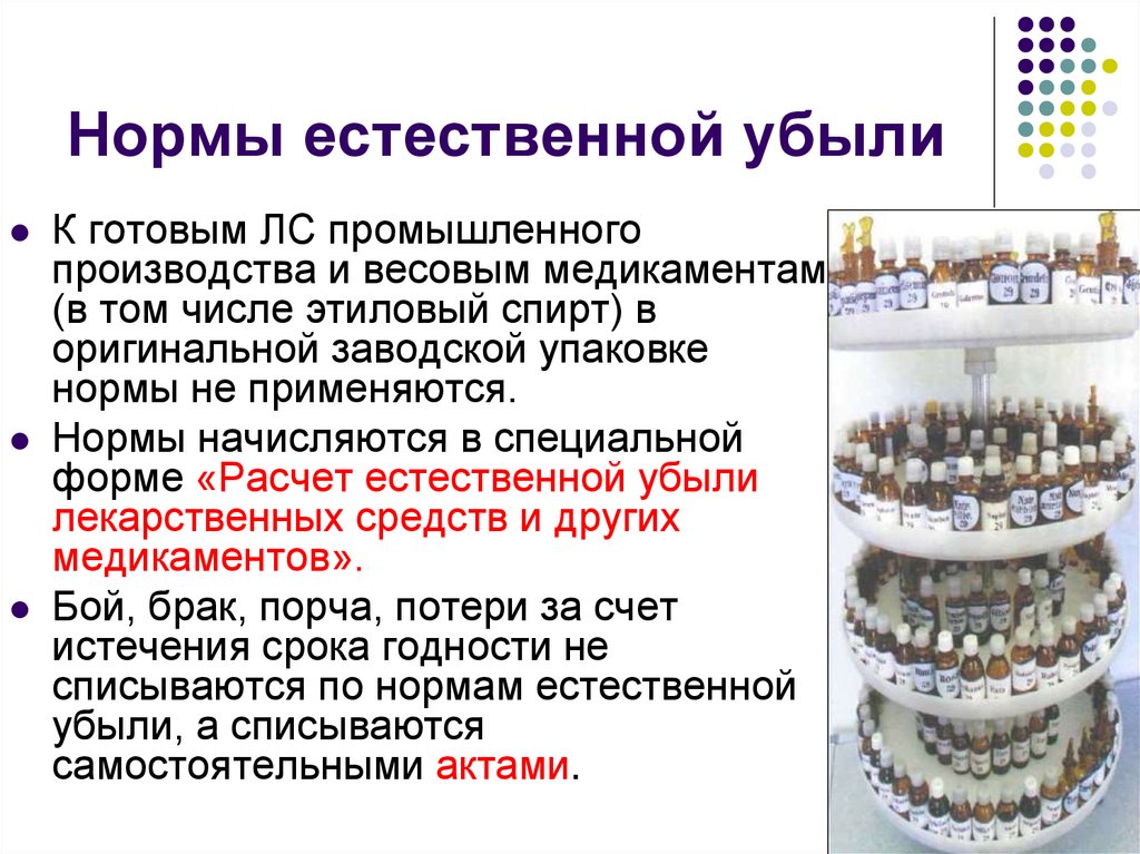 Нормы естественной убыли