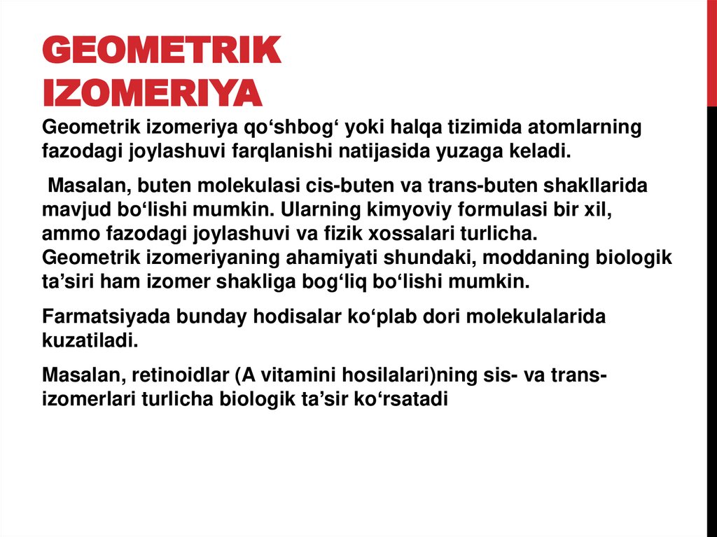 Geometrik izomeriya