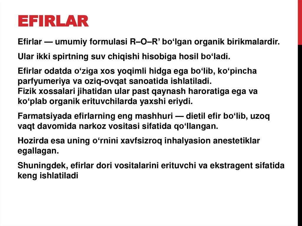 Efirlar