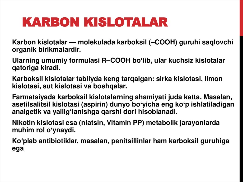 Karbon kislotalar