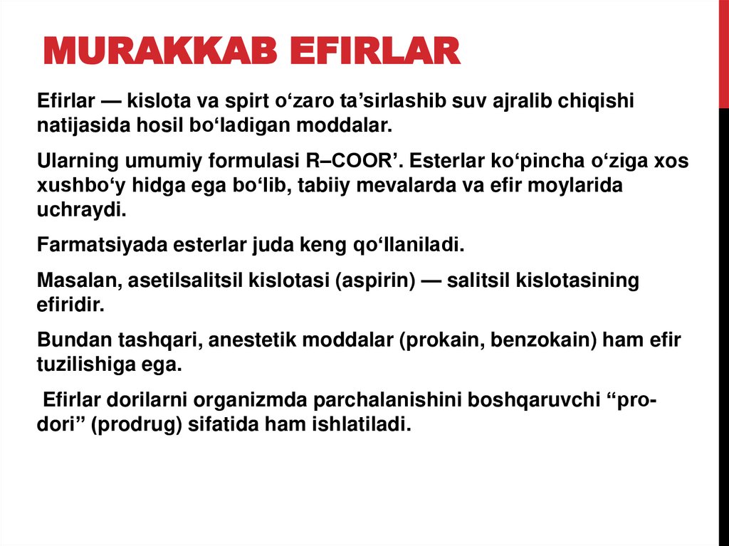 Murakkab Efirlar