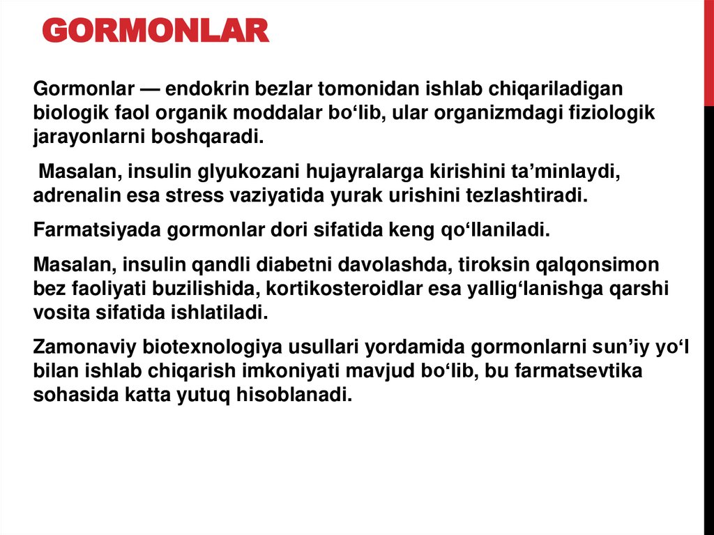 Gormonlar