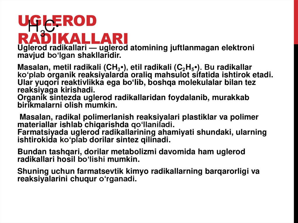 Uglerod radikallari