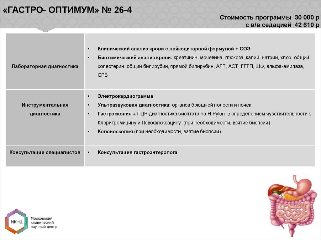 «ГАСТРО- ОПТИМУМ» № 26-4