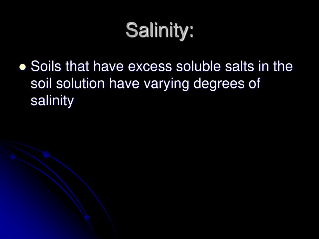Salinity: