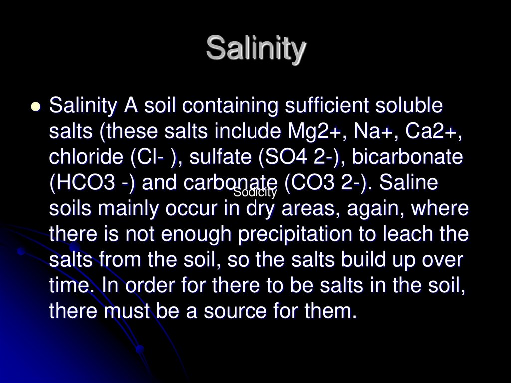 Salinity