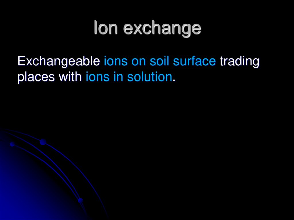 Ion exchange