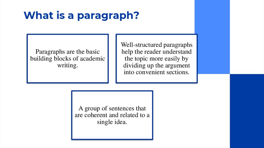 What is a paragraph?