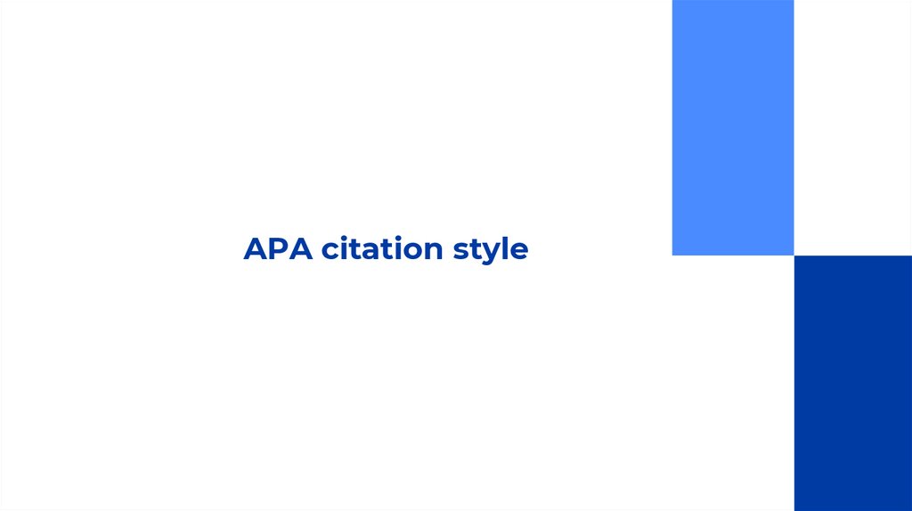 APA citation style