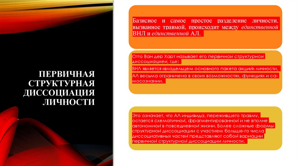 Первичная структурная диссоциация личности