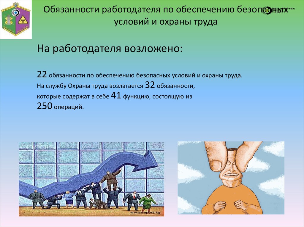 Обязанности работодателя по обеспечению безопасных условий и охраны труда