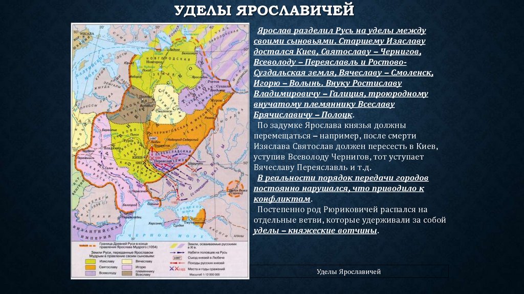 Уделы Ярославичей