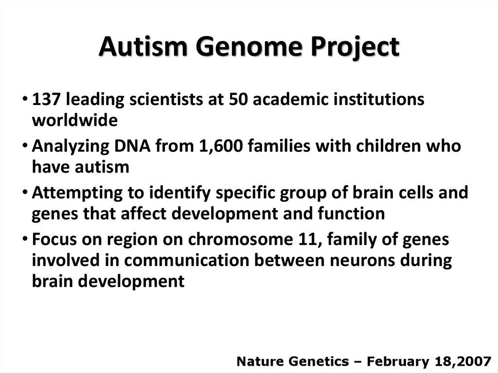 Autism Genome Project