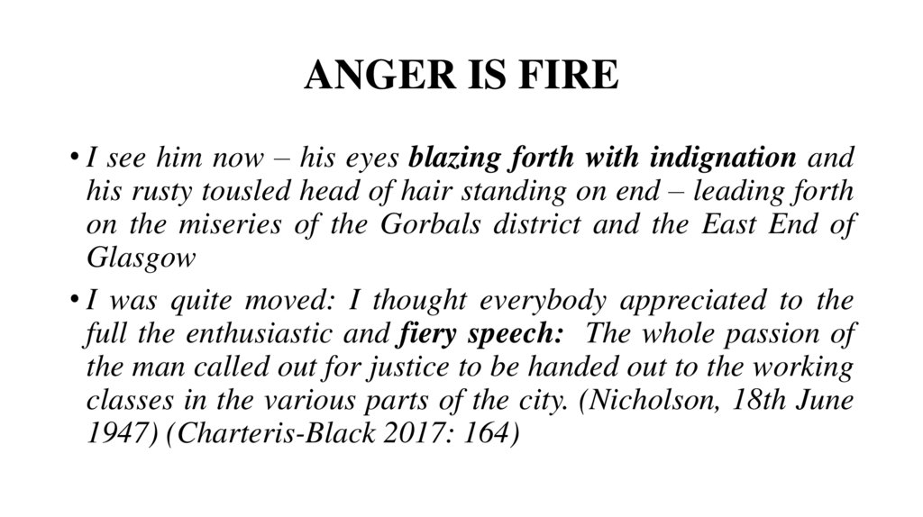 ANGER IS FIRE