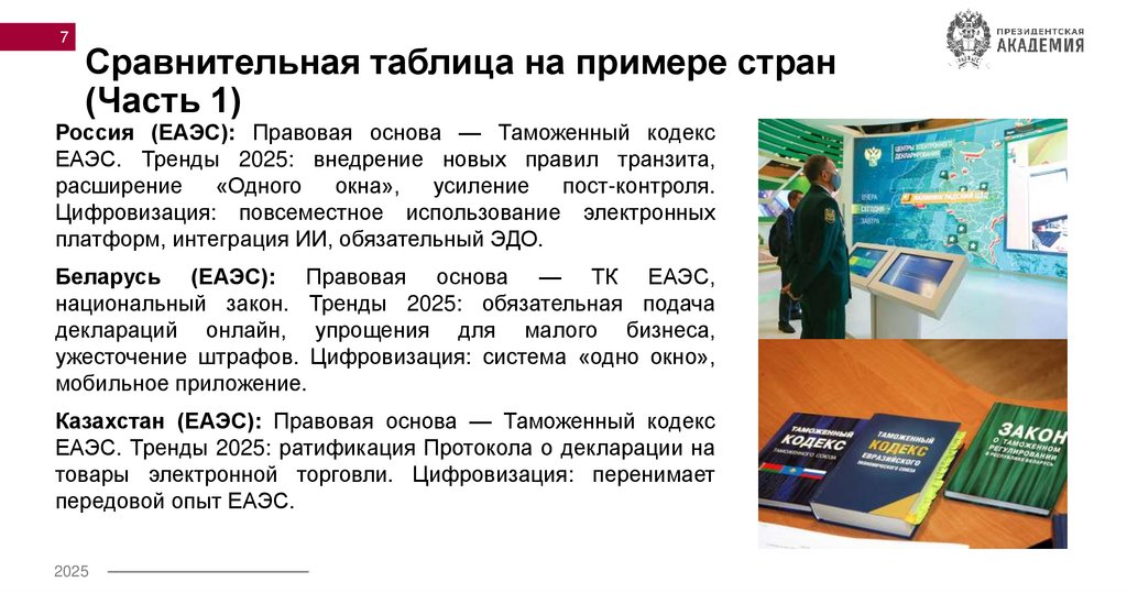 Сравнительная таблица на примере стран (Часть 1)