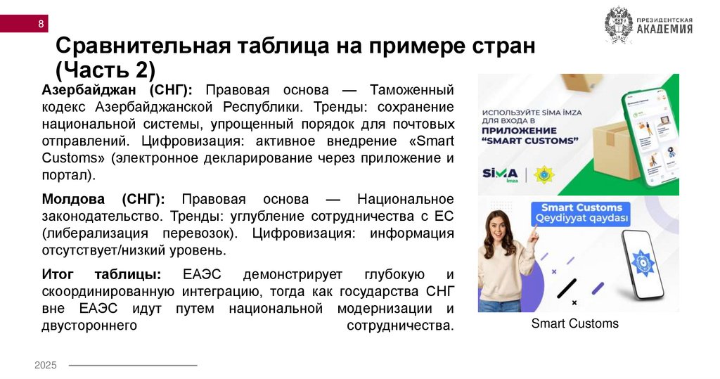 Сравнительная таблица на примере стран (Часть 2)