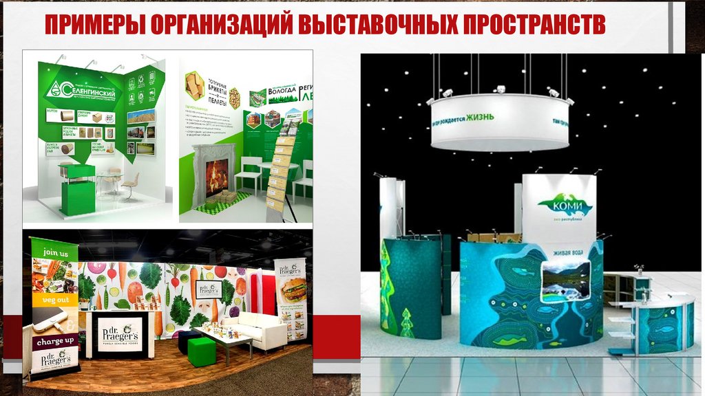 Примеры организаций выставочных пространств