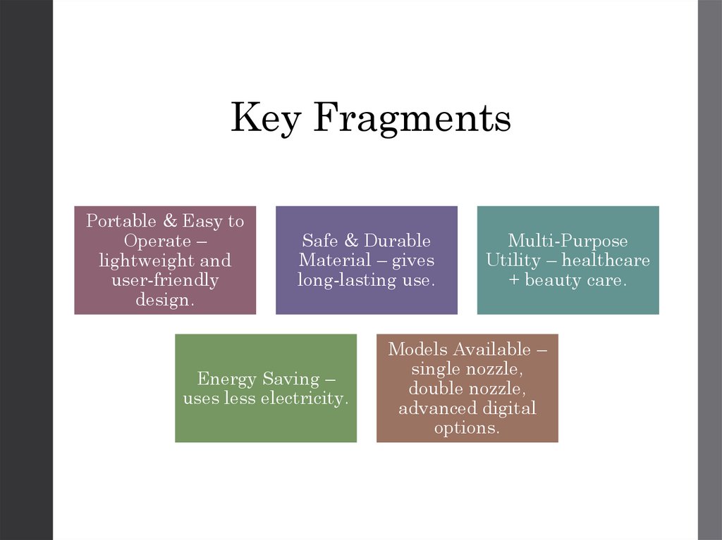 Key Fragments