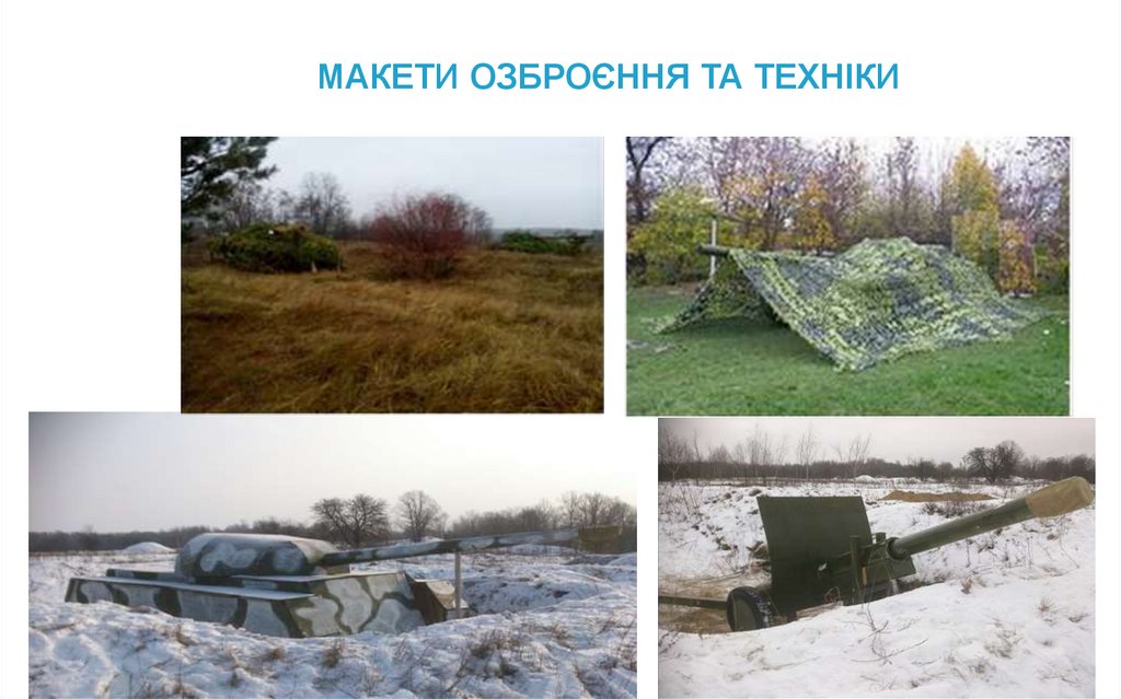 МАКЕТИ ОЗБРОЄННЯ ТА ТЕХНІКИ