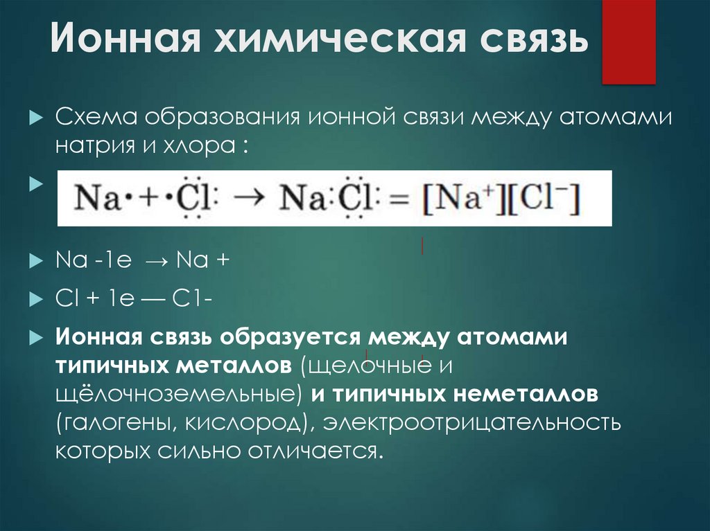 Ионная химическая связь