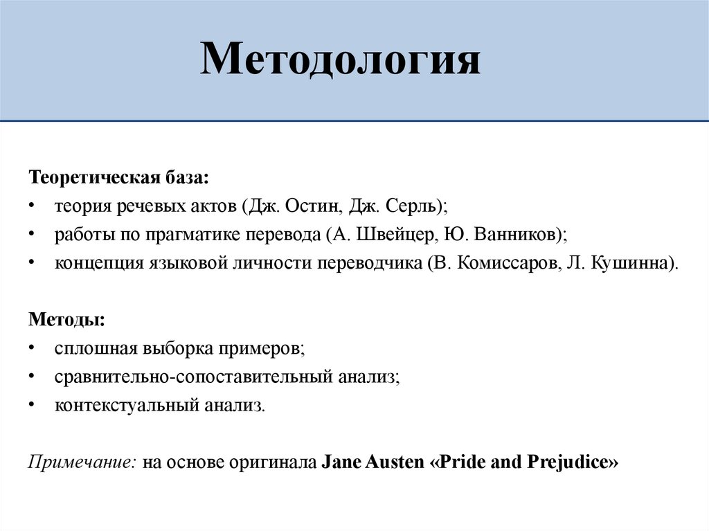 Методология