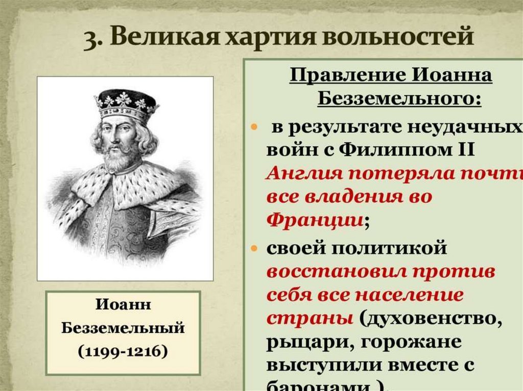 Иоанн Безземельный