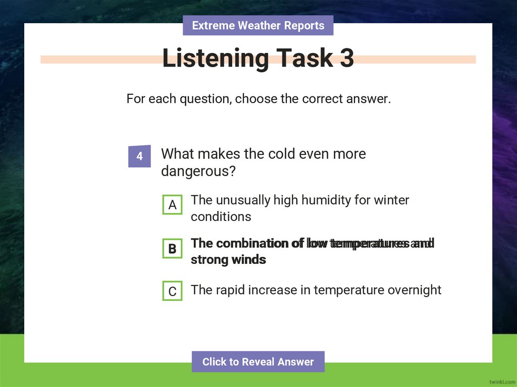 Listening Task 3