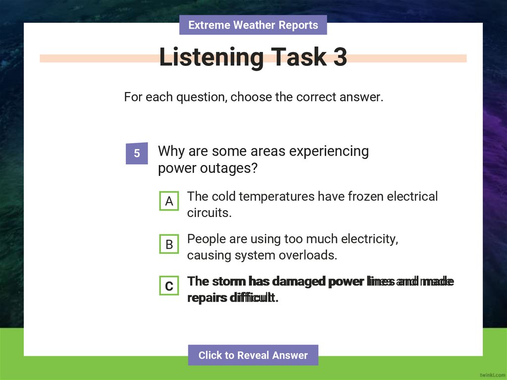 Listening Task 3
