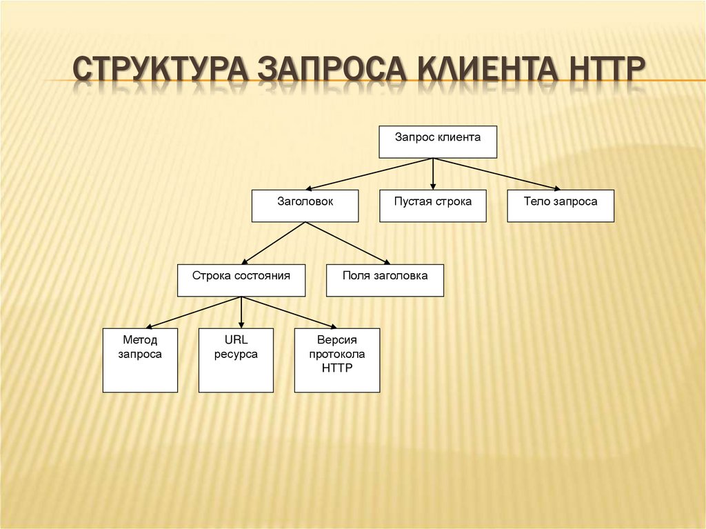 СТРУКТУРА ЗАПРОСА КЛИЕНТА HTTP