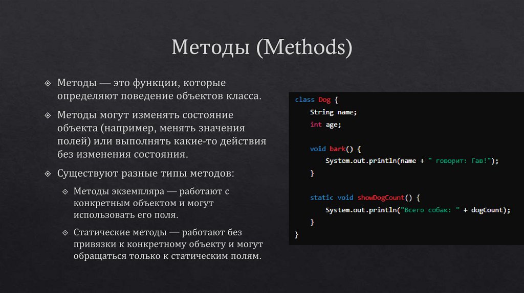 Методы (Methods)